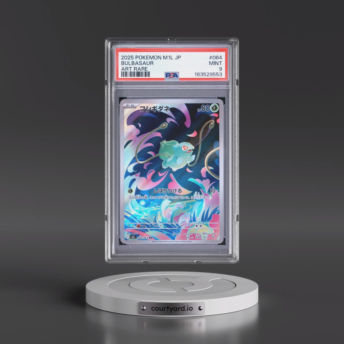 2025 Pokémon M1l-Mega Brave #064 Bulbasaur - Art Rare (PSA 9 MINT)
