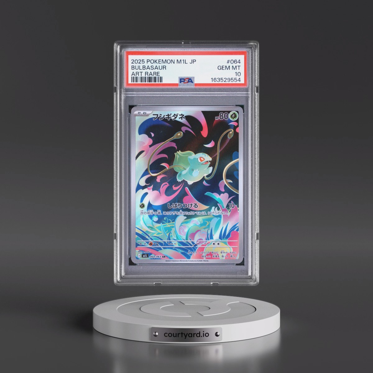 2025 Pokémon M1l-Mega Brave #064 Bulbasaur - Art Rare (PSA 10 GEM MINT)