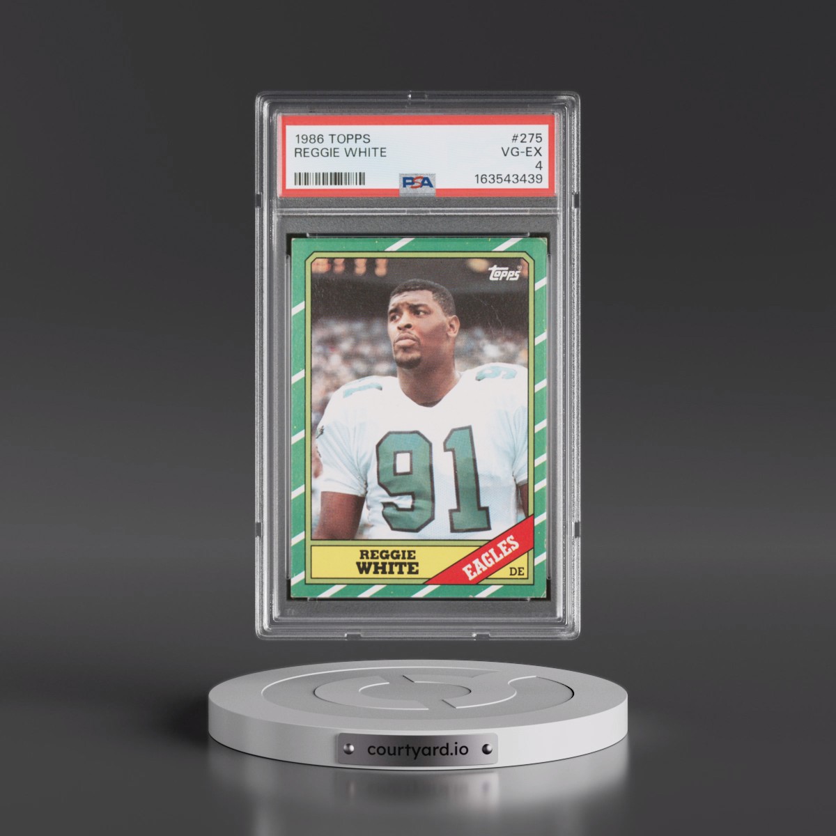 1986 Topps #275 Reggie White (PSA 4 VG-EX)