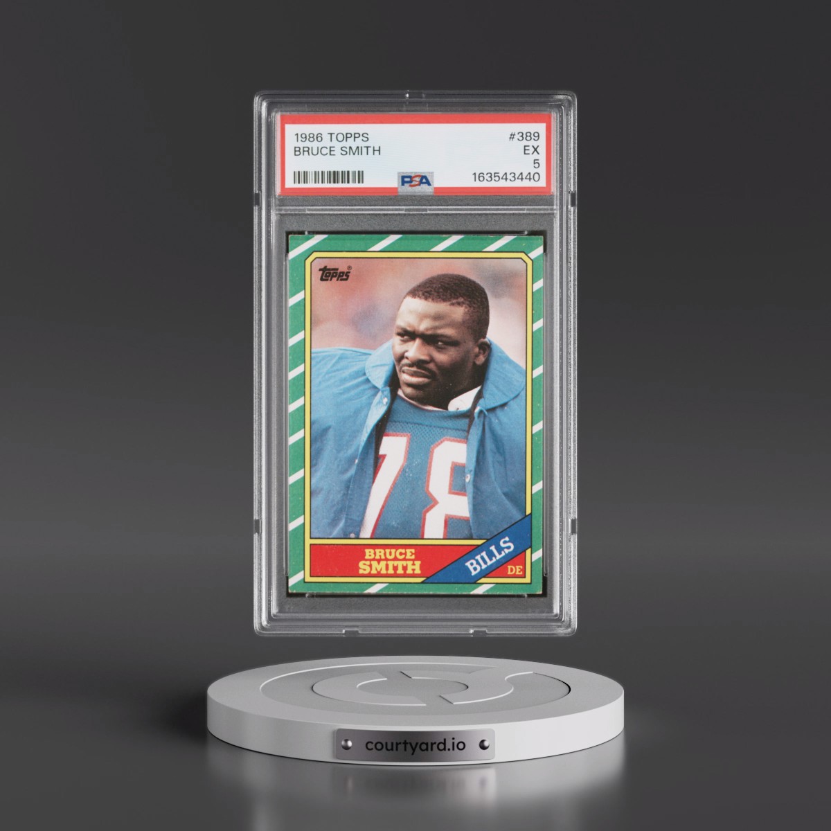 1986 Topps #389 Bruce Smith (PSA 5 EX)