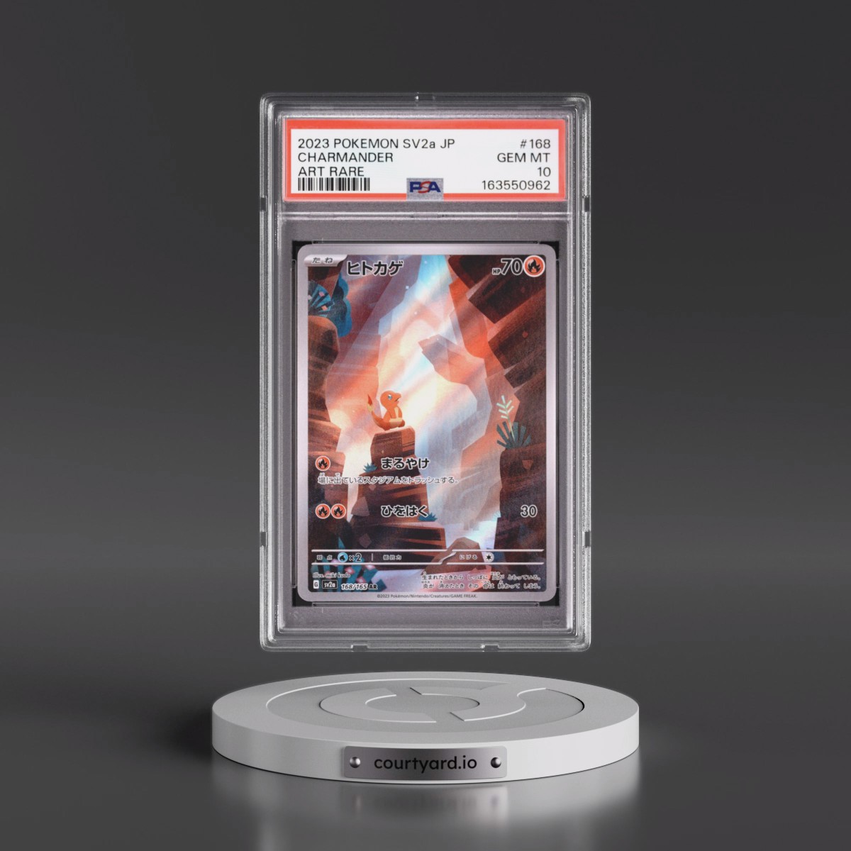 2023 Pokémon Sv2a-Pokémon Card 151 #168 Charmander - Art Rare (PSA 10 GEM MINT)