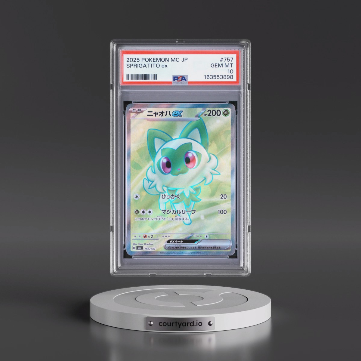 2025 Pokémon MC-Start Deck 100 Battle Collection #757 Sprigatito EX - Holo (PSA 10 GEM MINT)