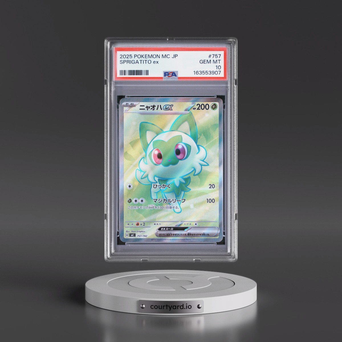 2025 Pokémon MC-Start Deck 100 Battle Collection #757 Sprigatito EX - Holo (PSA 10 GEM MINT)