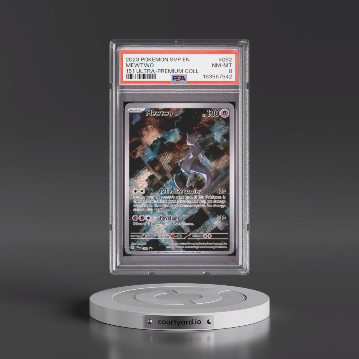 2023 Pokémon Svp EN-SV Black Star Promo #052 Mewtwo - 151 Ultra-Premium Collection (PSA 8 NM-MT)