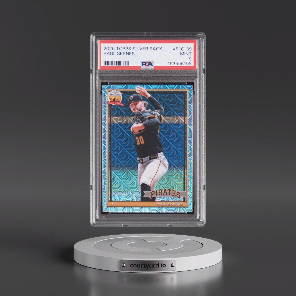 2026 Topps Silver Pack 1991 Chrome Promo #91C-39 Paul Skenes (PSA 9 MINT)