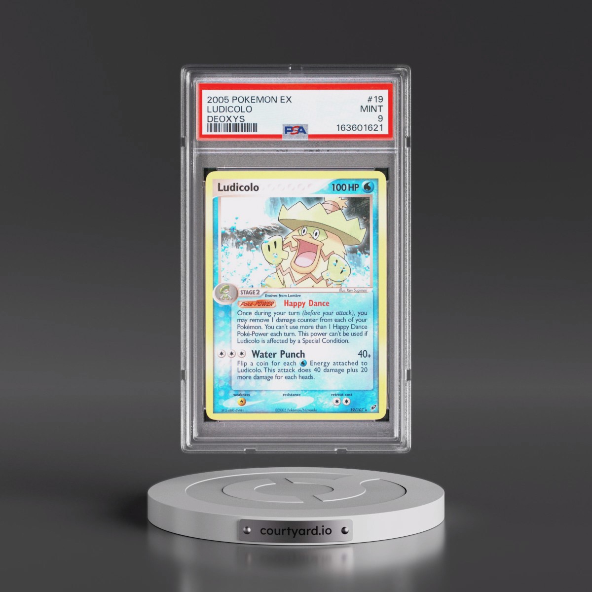 2005 Pokémon EX Deoxys #19 Ludicolo (PSA 9 MINT)