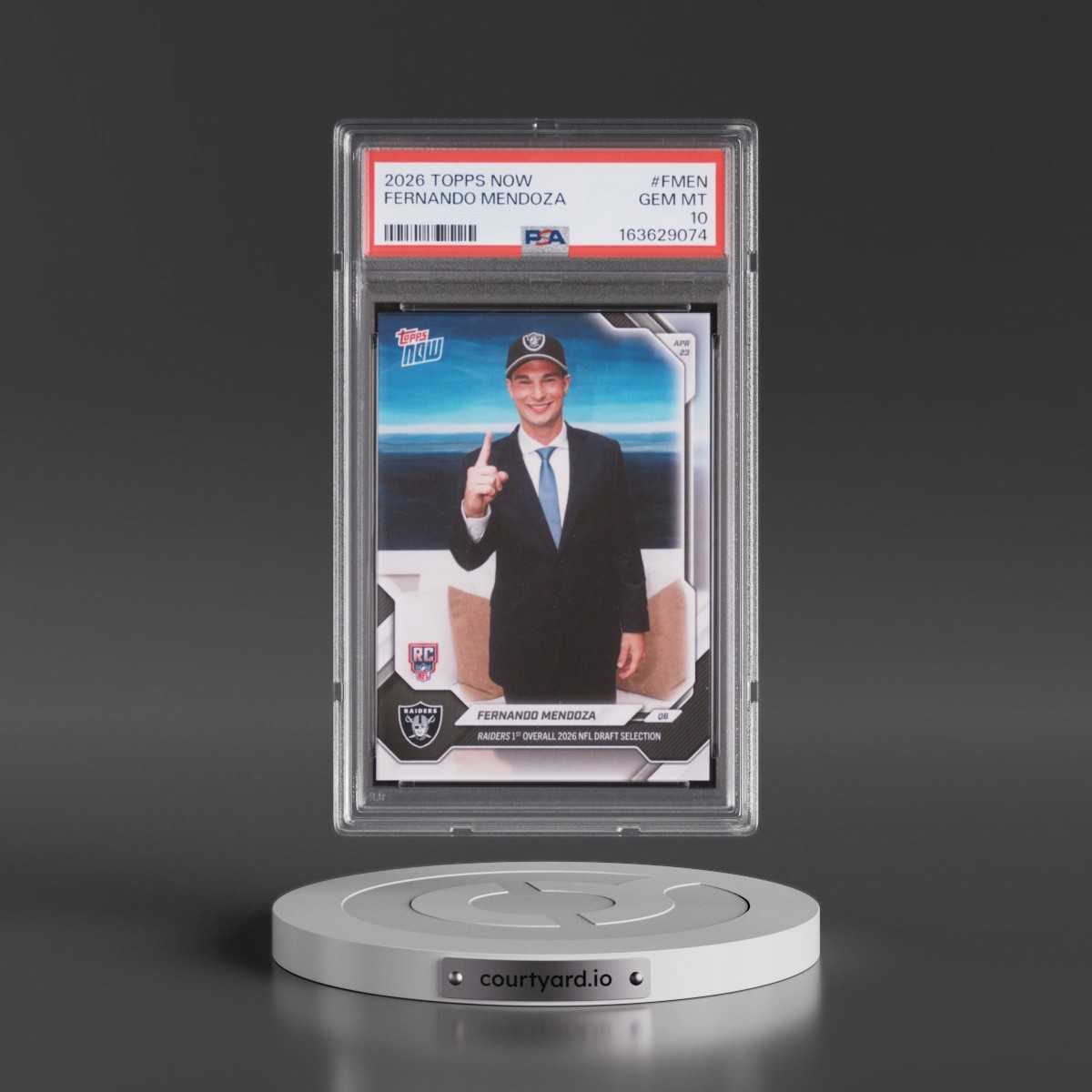 2026 Topps Now Fernando Mendoza #FMEN PSA 10