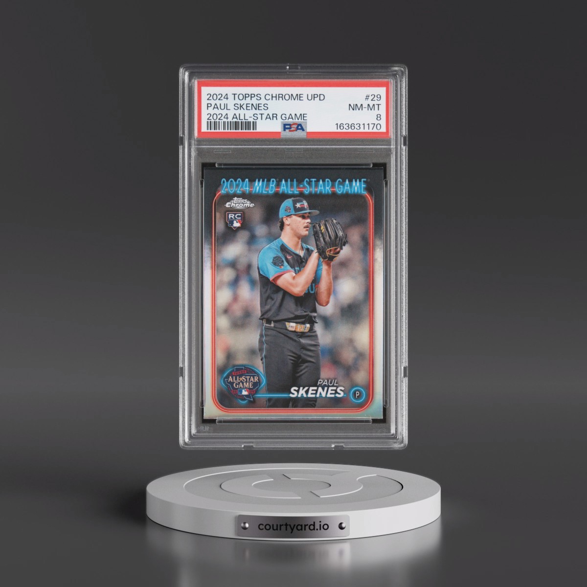 2024 Topps Chrome Update 2024 All-Star Game Chrome #29 Paul Skenes (PSA 8 NM-MT)