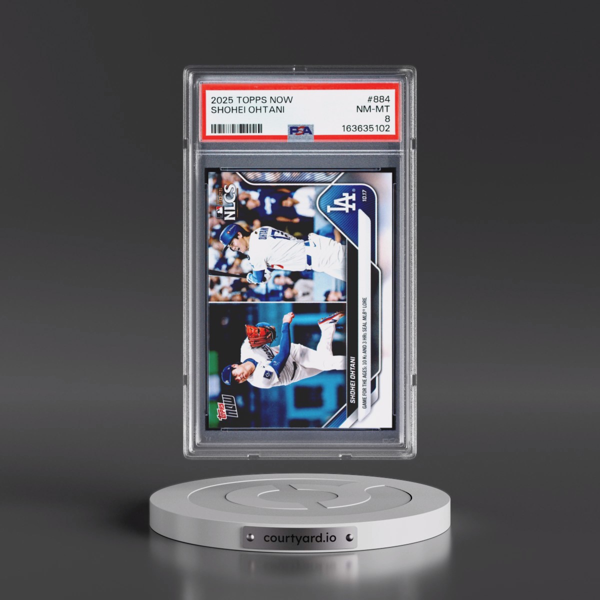 2025 Topps Now #884 Shohei Ohtani (PSA 8 NM-MT)