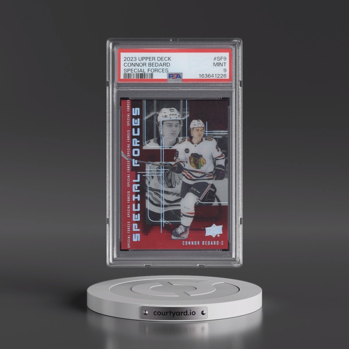 2023 Upper Deck Extended Series Special Forces Connor Bedard #SF9 PSA 9