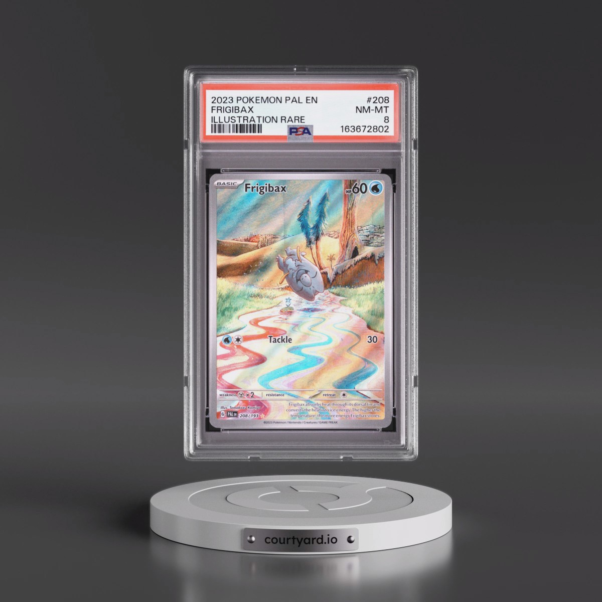 2023 Pokémon Pal EN-Paldea Evolved #208 Frigibax - Illustration Rare (PSA 8 NM-MT)
