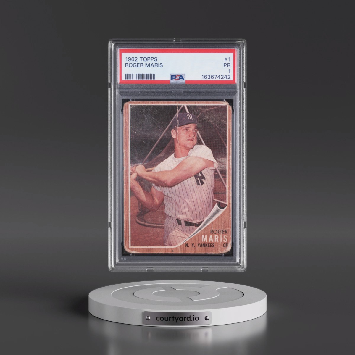 1962 Topps #1 Roger Maris (PSA 1 PR)