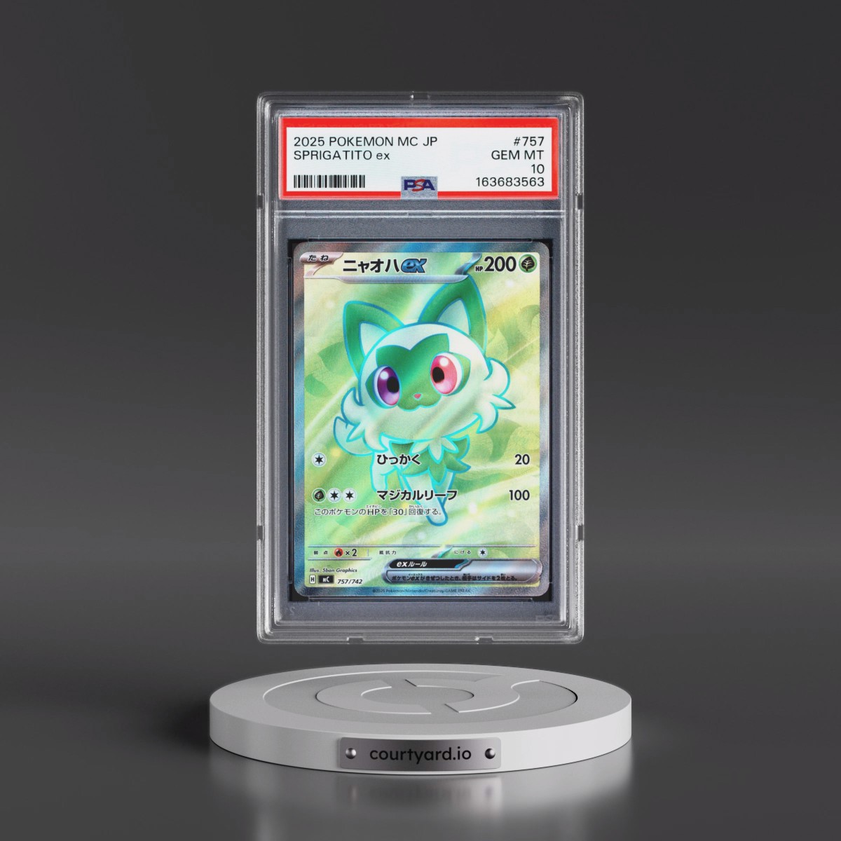 2025 Pokémon MC-Start Deck 100 Battle Collection #757 Sprigatito EX - Holo (PSA 10 GEM MINT)