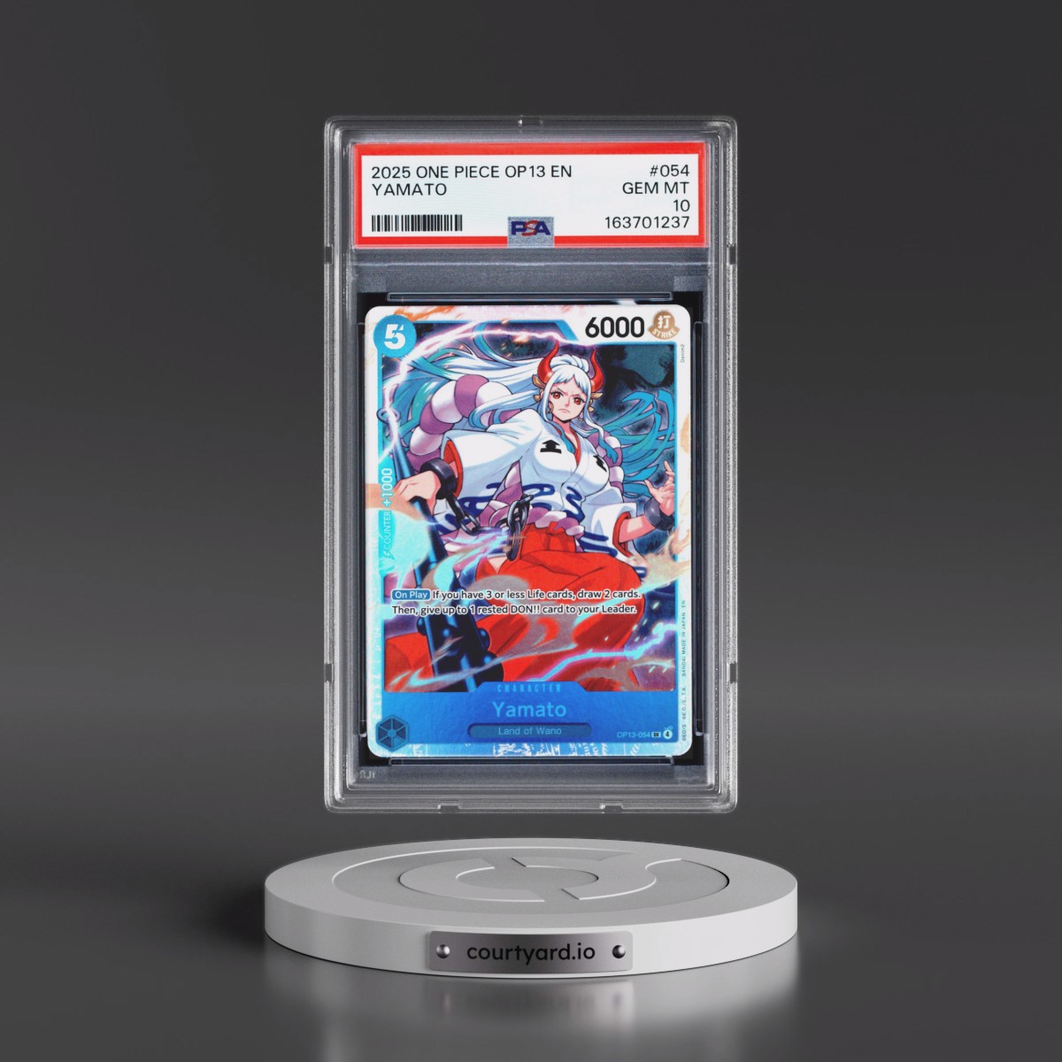 2025 One Piece OP13-Carrying on His Will #054 Yamato (PSA 10 GEM MINT)