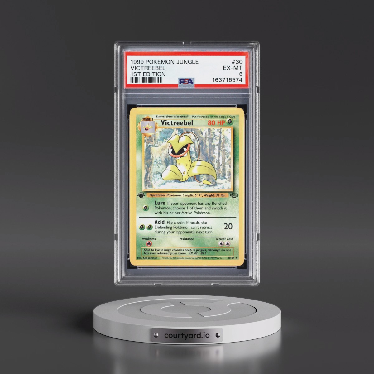 1999 Pokémon Jungle #30 Victreebel - 1st Edition (PSA 6 EX-MT)