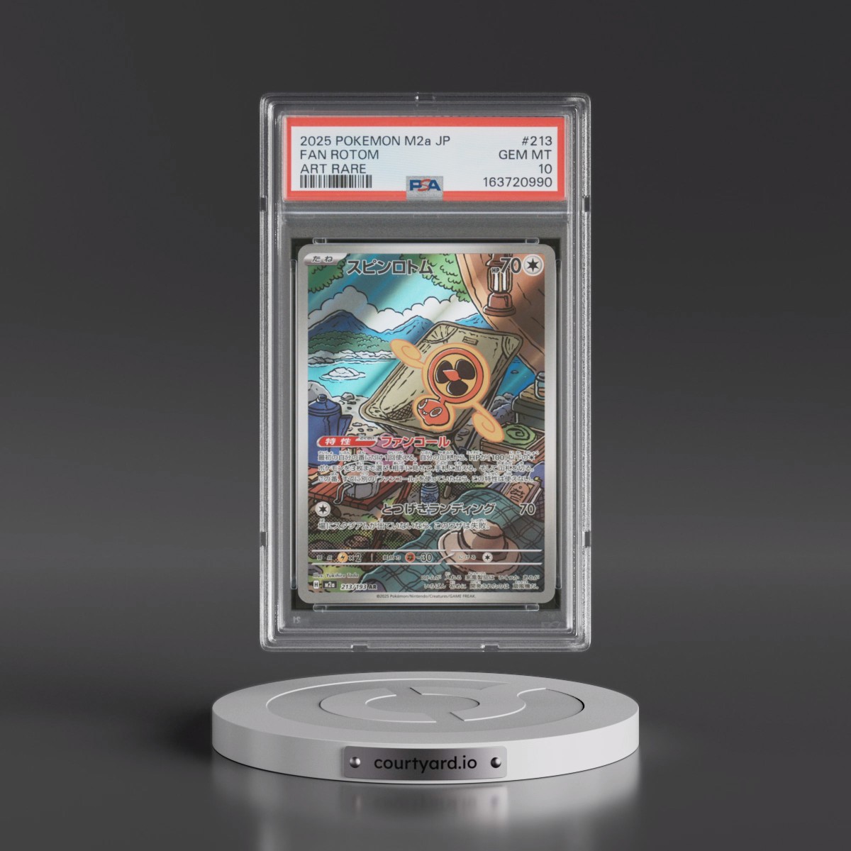 2025 Pokémon M2a-Mega Dream EX #213 Fan Rotom - Art Rare (PSA 10 GEM MINT)