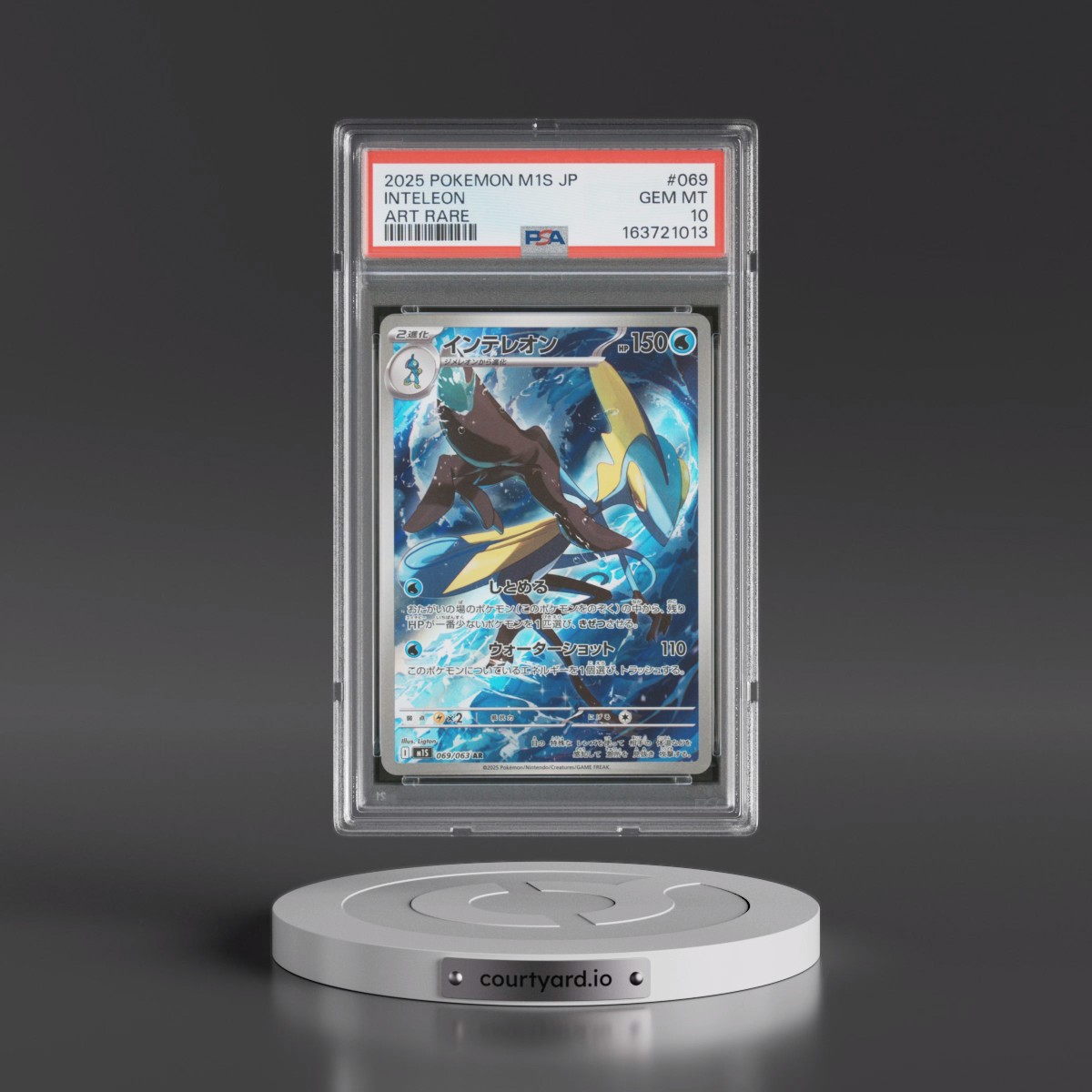 2025 Pokémon M1s-Mega Symphonia #069 Inteleon - Art Rare (PSA 10 GEM MINT)