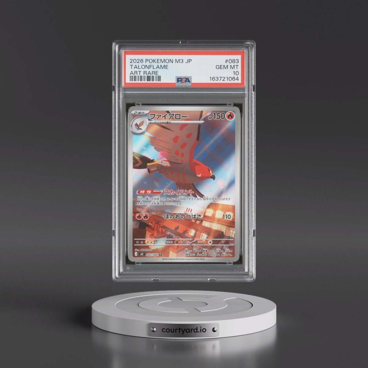 2026 Pokémon M3-Nullifying Zero #083 Talonflame - Art Rare (PSA 10 GEM MINT)
