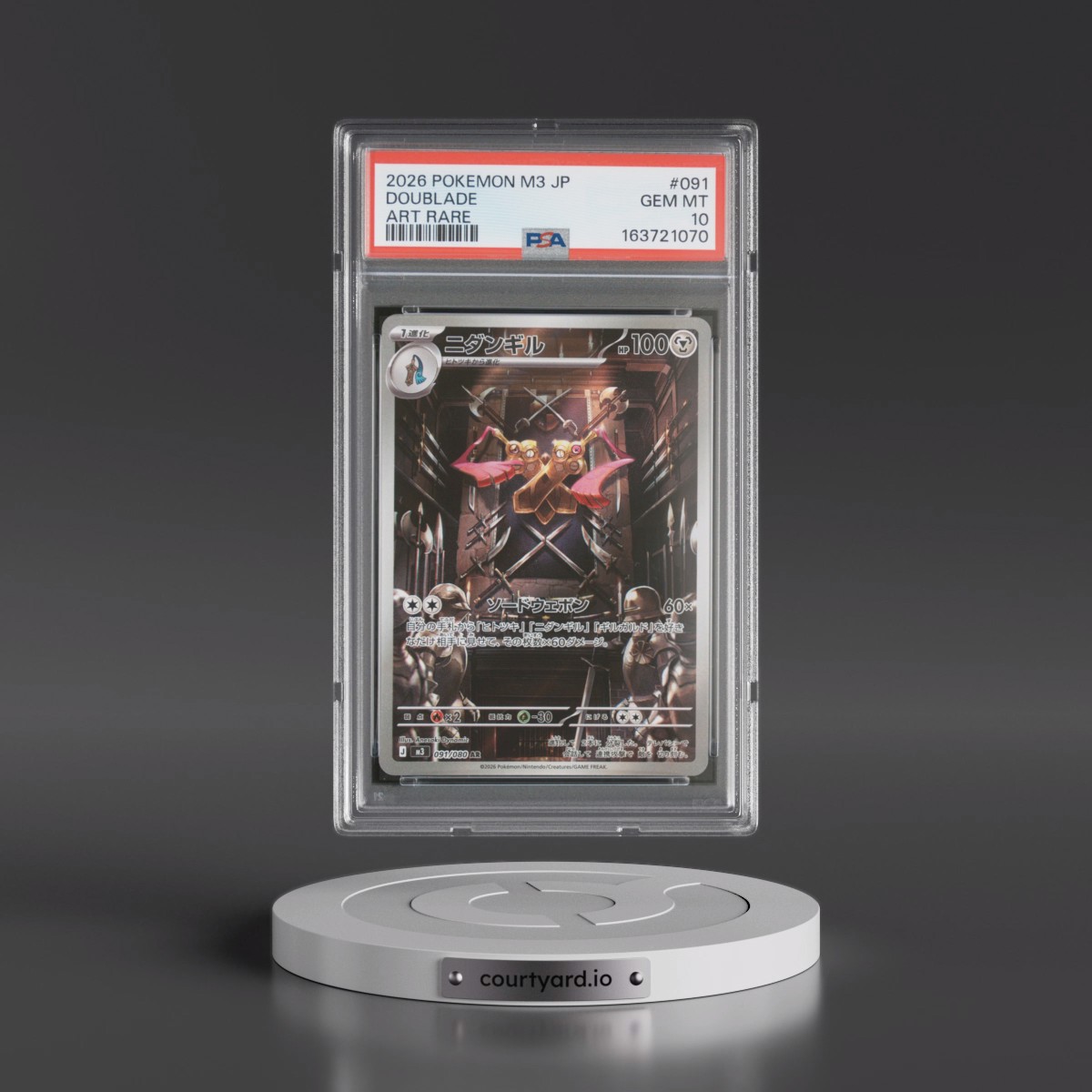 2026 Pokémon M3-Nullifying Zero #091 Doublade - Art Rare (PSA 10 GEM MINT)