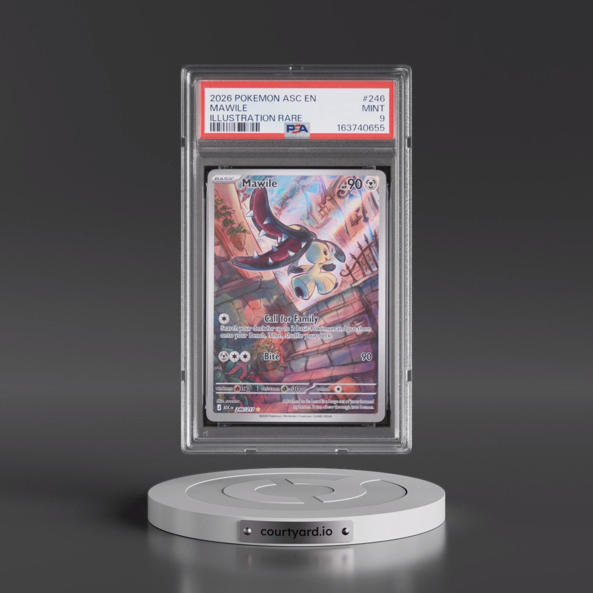 2026 Pokémon Asc EN-Ascended Heroes #246 Mawile - Illustration Rare (PSA 9 MINT)