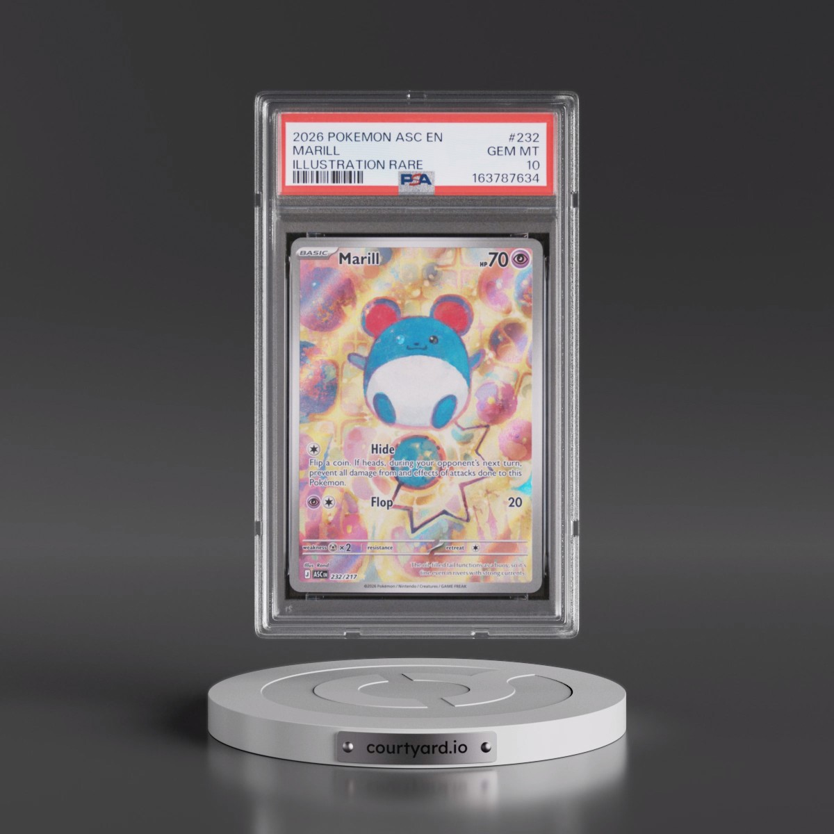 2026 Pokémon Asc EN-Ascended Heroes #232 Marill - Illustration Rare (PSA 10 GEM MINT)