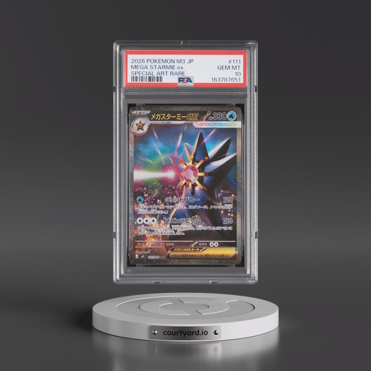 2026 Pokémon M3-Nullifying Zero #111 Mega Starmie EX - Holo Special Art Rare (PSA 10 GEM MINT)