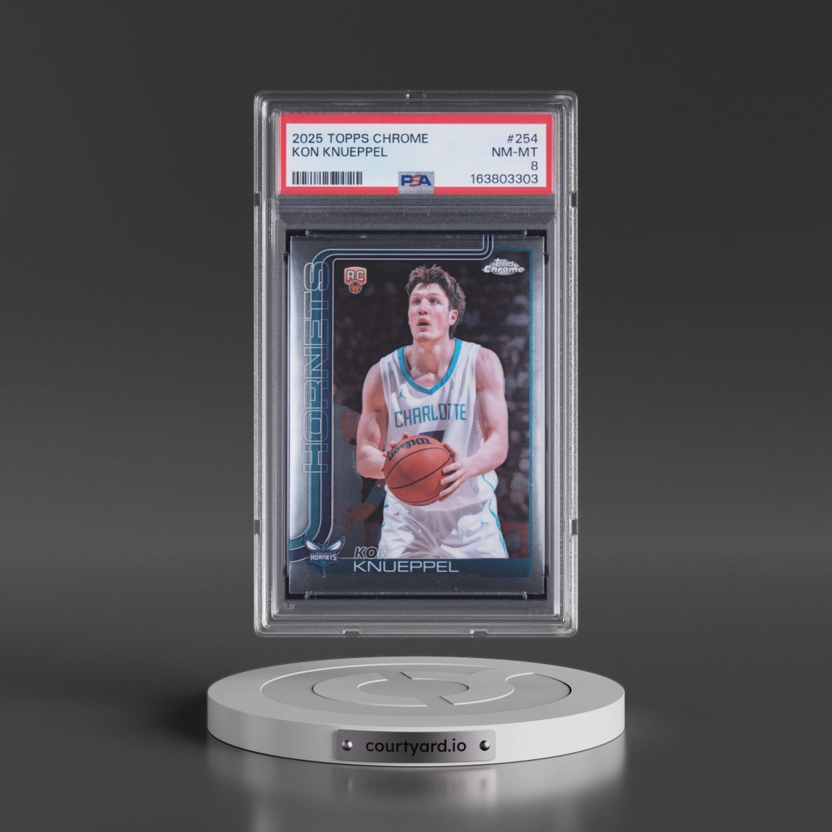 2025 Topps Chrome #254 Kon Knueppel (PSA 8 NM-MT)