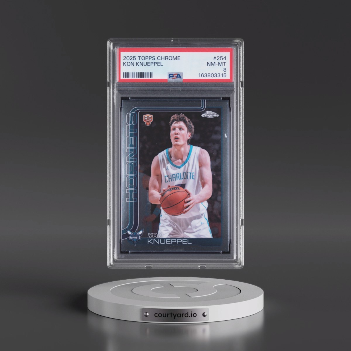 2025 Topps Chrome #254 Kon Knueppel (PSA 8 NM-MT)