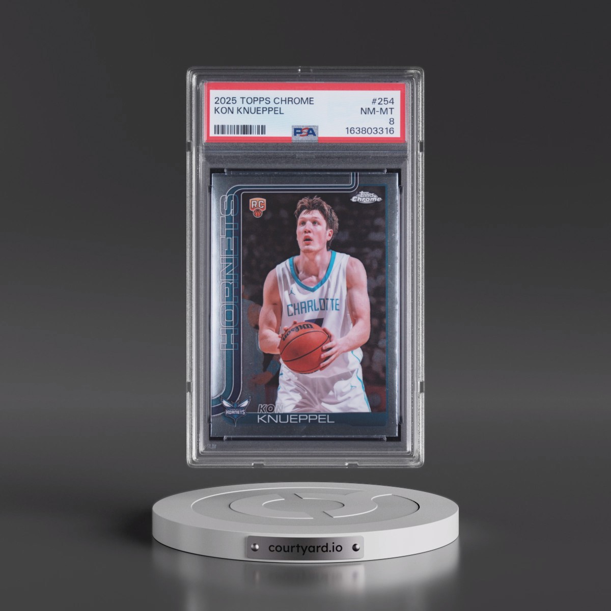 2025 Topps Chrome #254 Kon Knueppel (PSA 8 NM-MT)