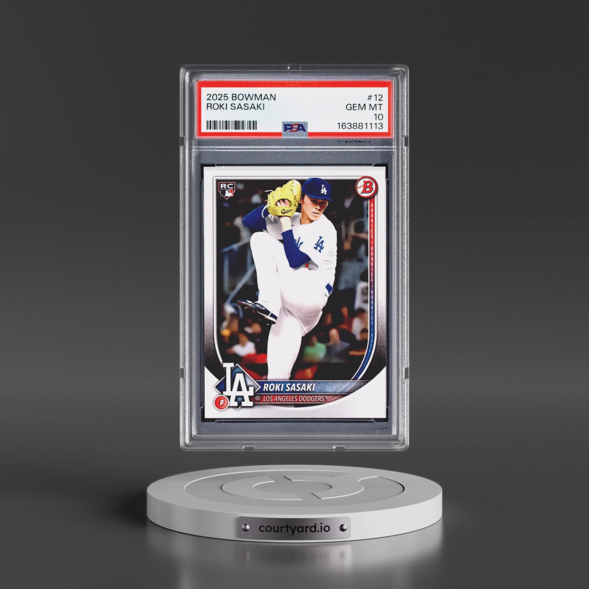 2025 Bowman #12 Roki Sasaki (PSA 10 GEM MINT)