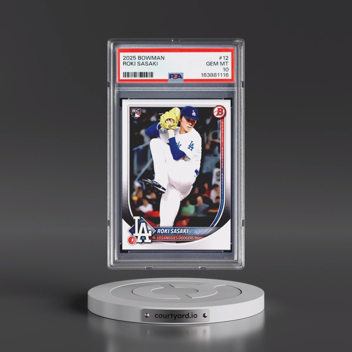 2025 Bowman #12 Roki Sasaki (PSA 10 GEM MINT)
