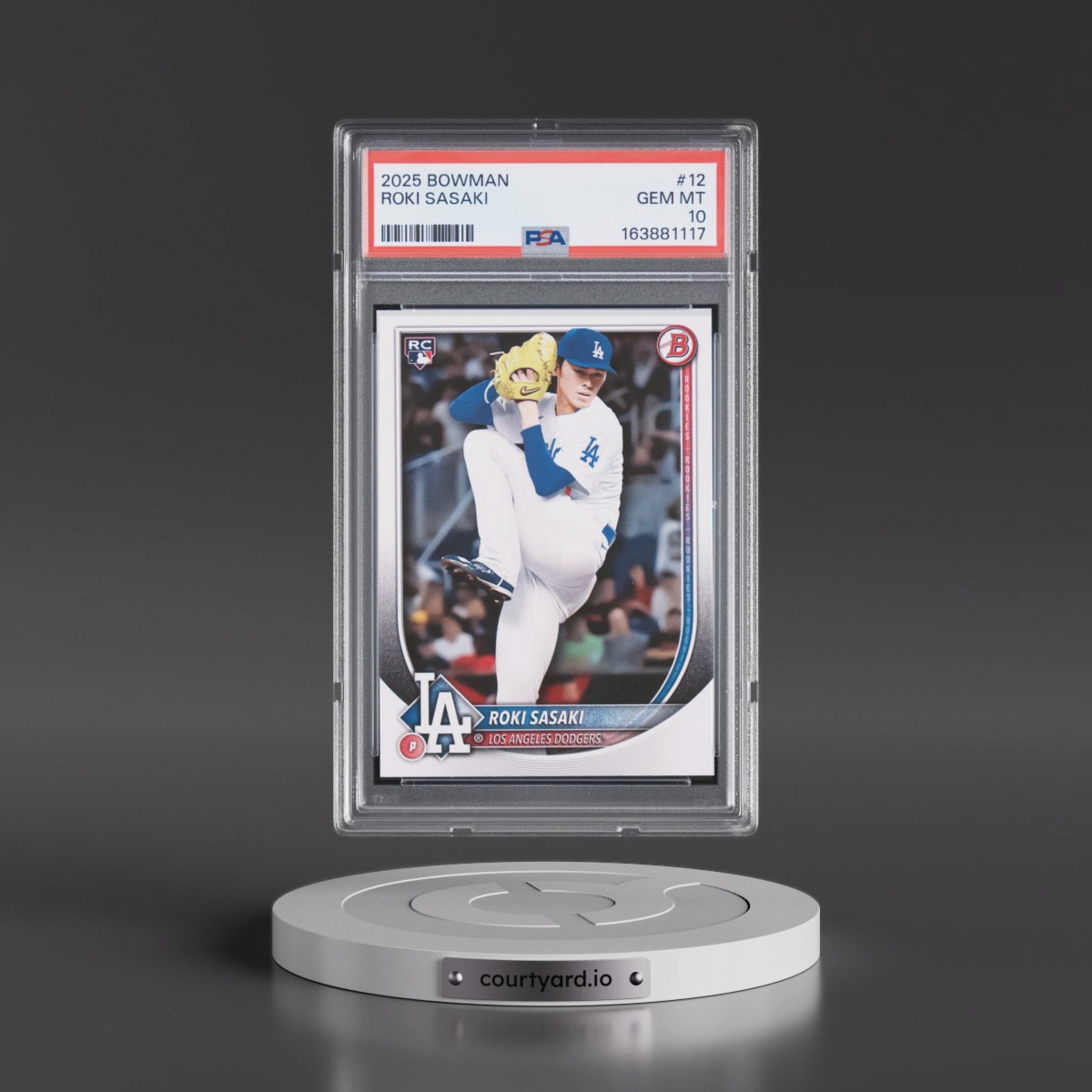 2025 Bowman #12 Roki Sasaki (PSA 10 GEM MINT)