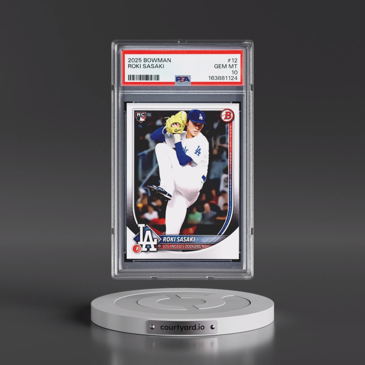 2025 Bowman #12 Roki Sasaki (PSA 10 GEM MINT)
