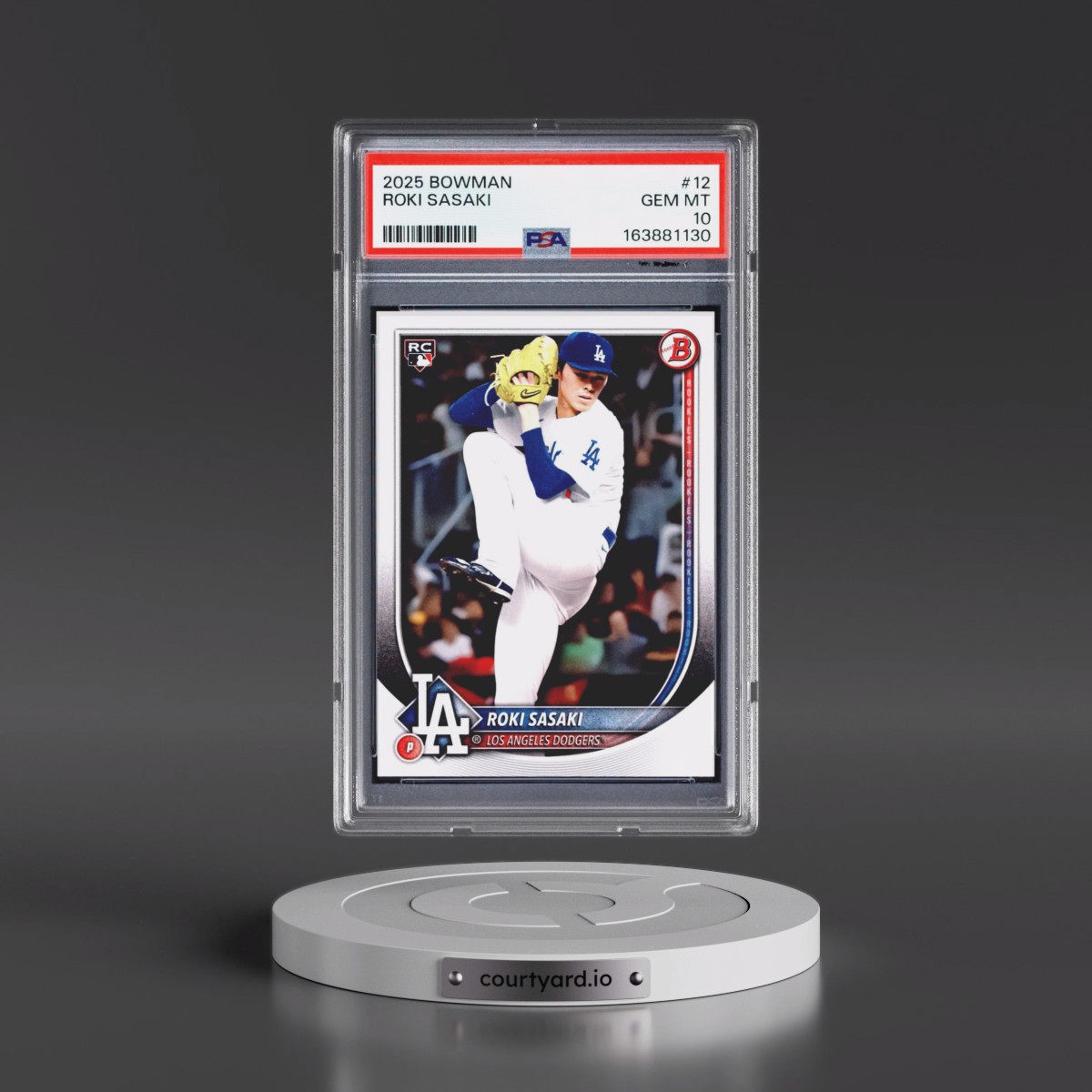 2025 Bowman #12 Roki Sasaki (PSA 10 GEM MINT)