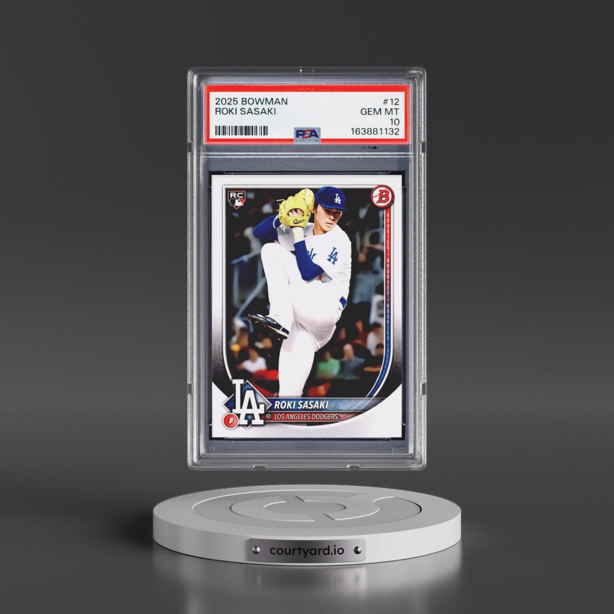2025 Bowman #12 Roki Sasaki (PSA 10 GEM MINT)