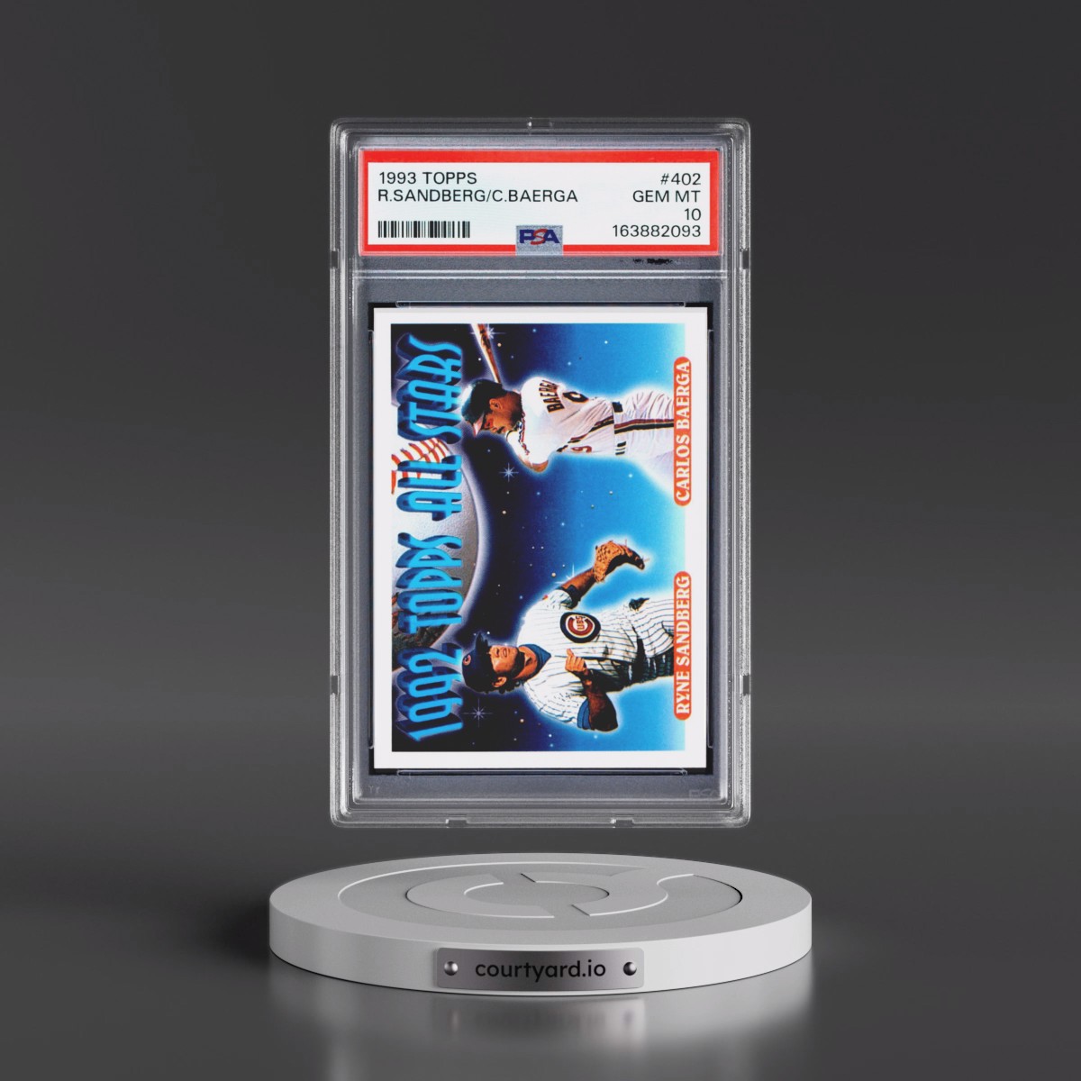 1993 Topps #402 C.Baerga/R.Sandberg (PSA 10 GEM MINT)