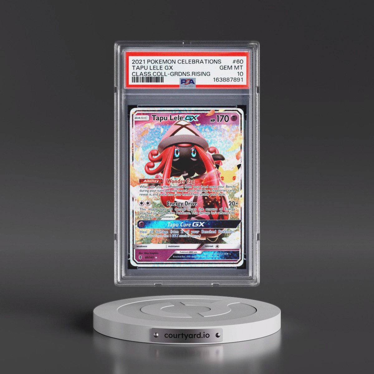 2021 Pokémon Celebrations Classic Collection #60 Tapu Lele GX - Holo (PSA 10 GEM MINT)