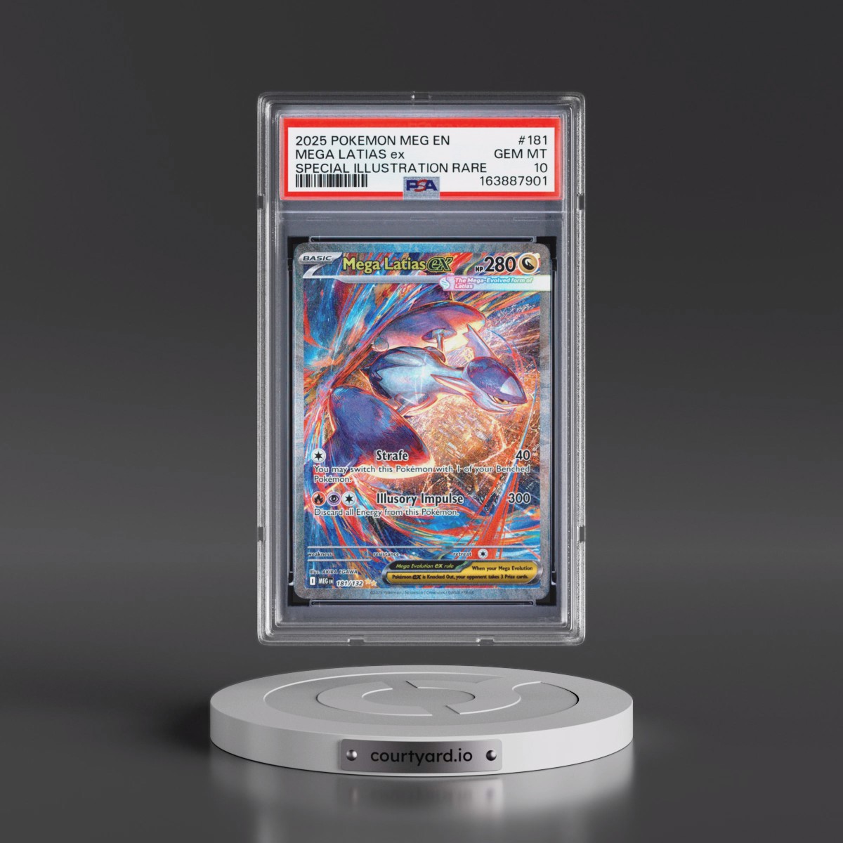 2025 Pokémon Meg EN-Mega Evolution #181 Mega Latias EX - Holo Special Illustration Rare (PSA 10 GEM MINT)