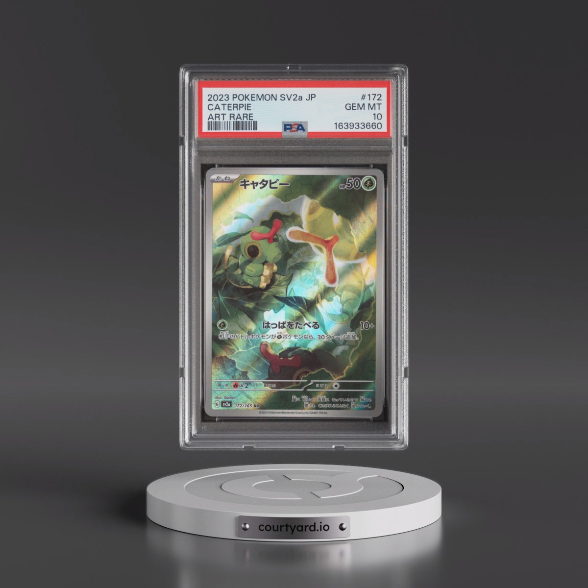2023 Pokémon Sv2a-Pokémon Card 151 Caterpie - Art Rare #172 PSA 10