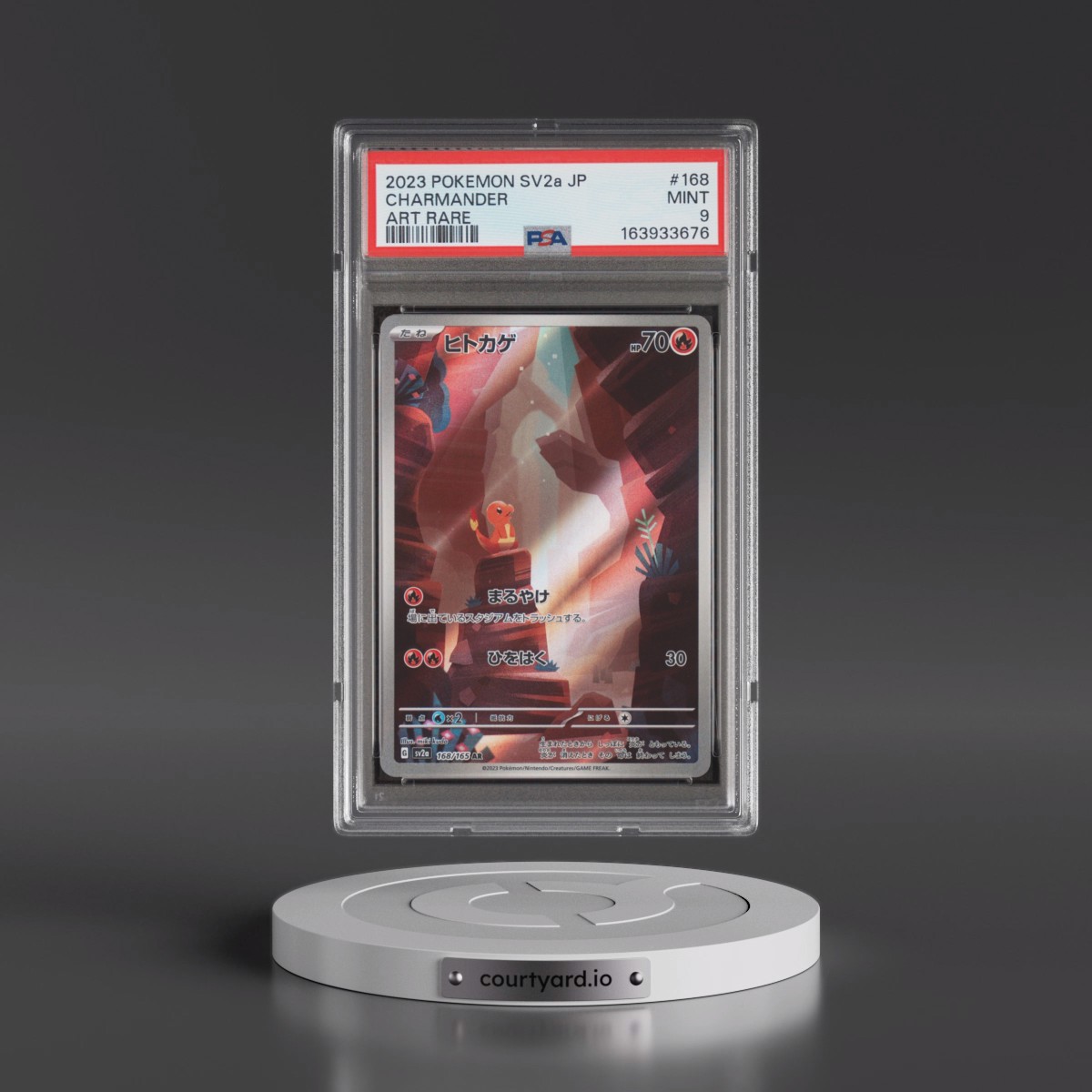 2023 Pokémon Sv2a-Pokémon Card 151 Charmander - Art Rare #168 PSA 9