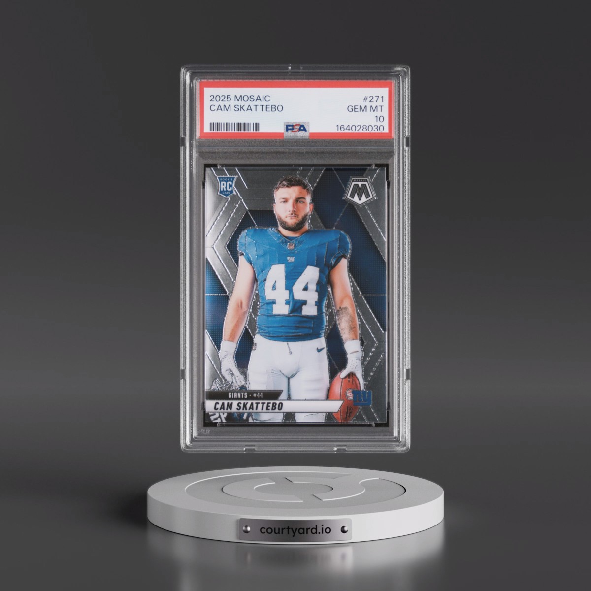 2025 Panini Mosaic #271 Cam Skattebo (PSA 10 GEM MINT)