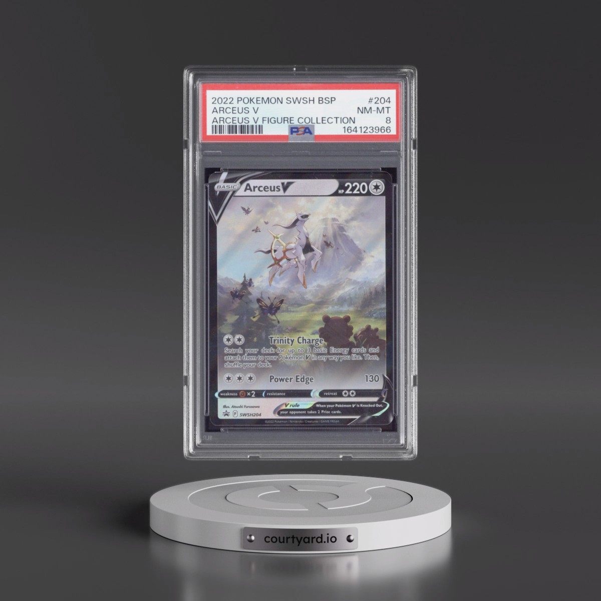 2022 Pokémon Swsh Black Star Promo #204 Arceus V - Holo Arceus V Figure Collection (PSA 8 NM-MT)