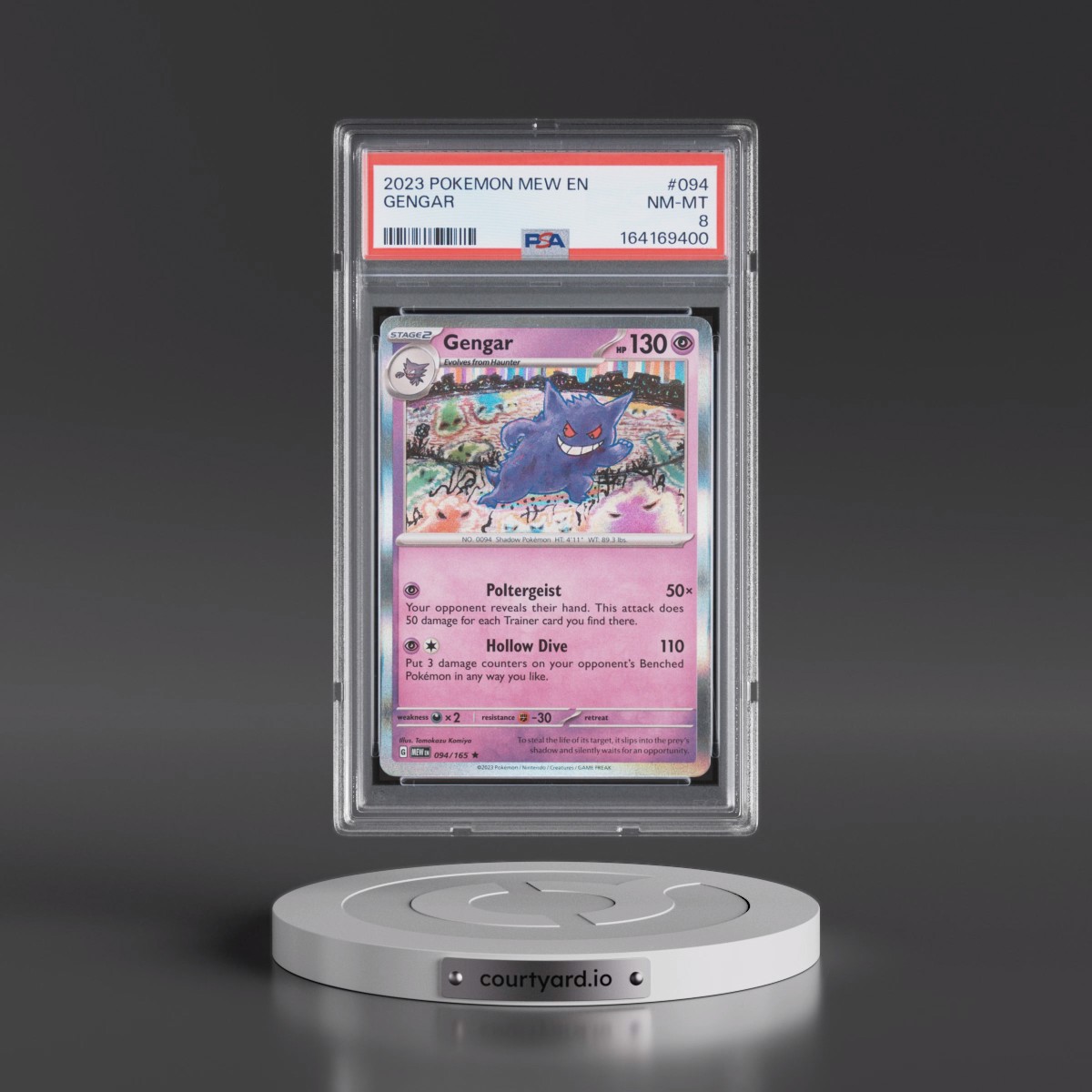 2023 Pokémon Mew EN-151 #094 Gengar (PSA 8 NM-MT)