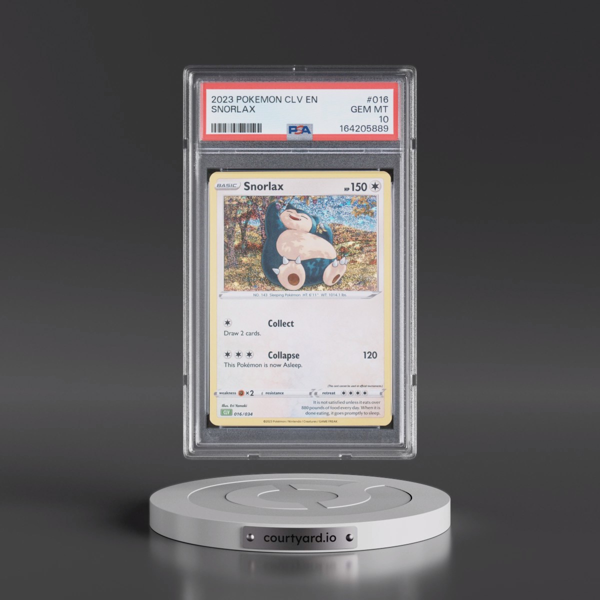 2023 Pokémon CLV-Trading Card Game Classic Venusaur & Lugia EX Deck #016 Snorlax (PSA 10 GEM MINT)