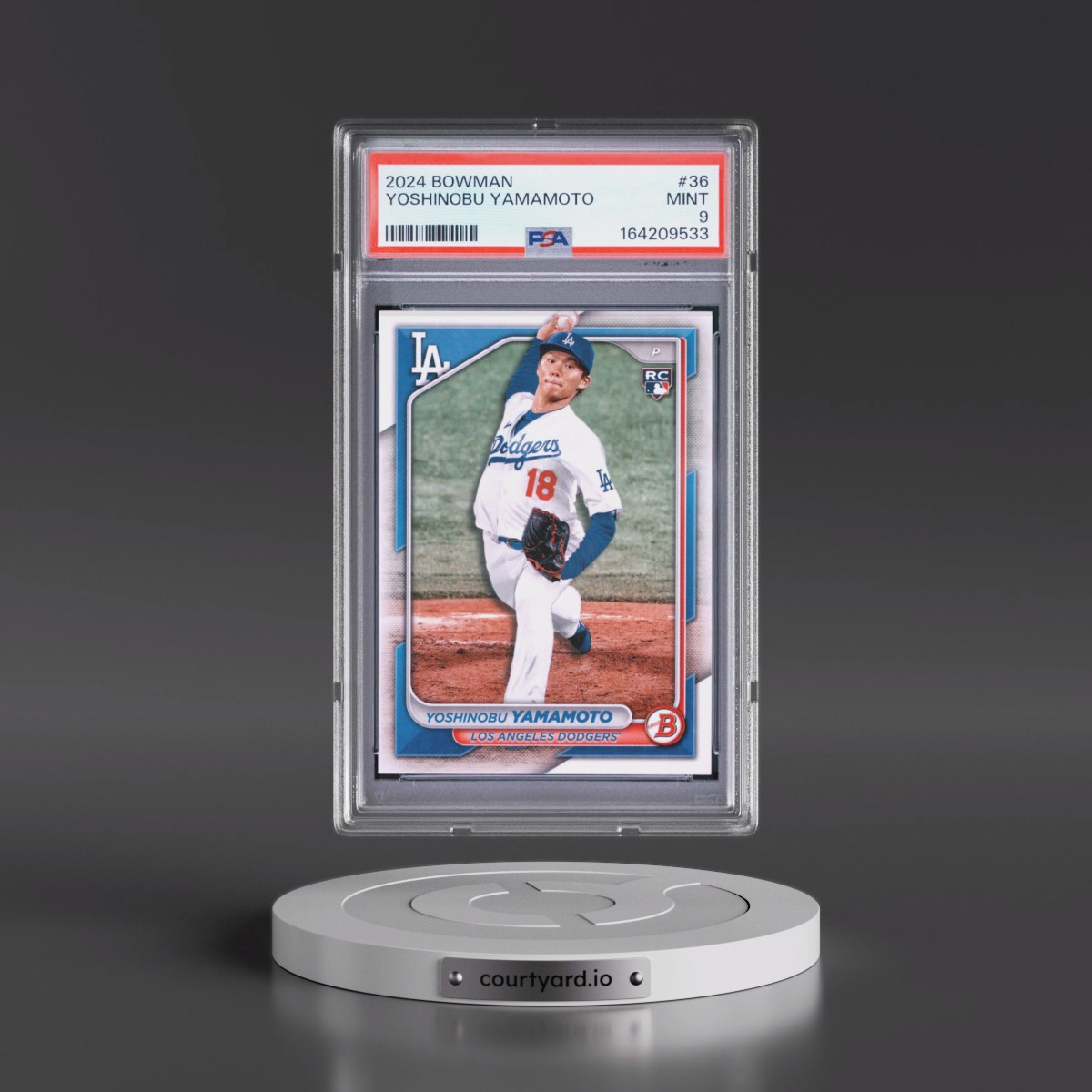2024 Bowman #36 Yoshinobu Yamamoto (PSA 9 MINT)