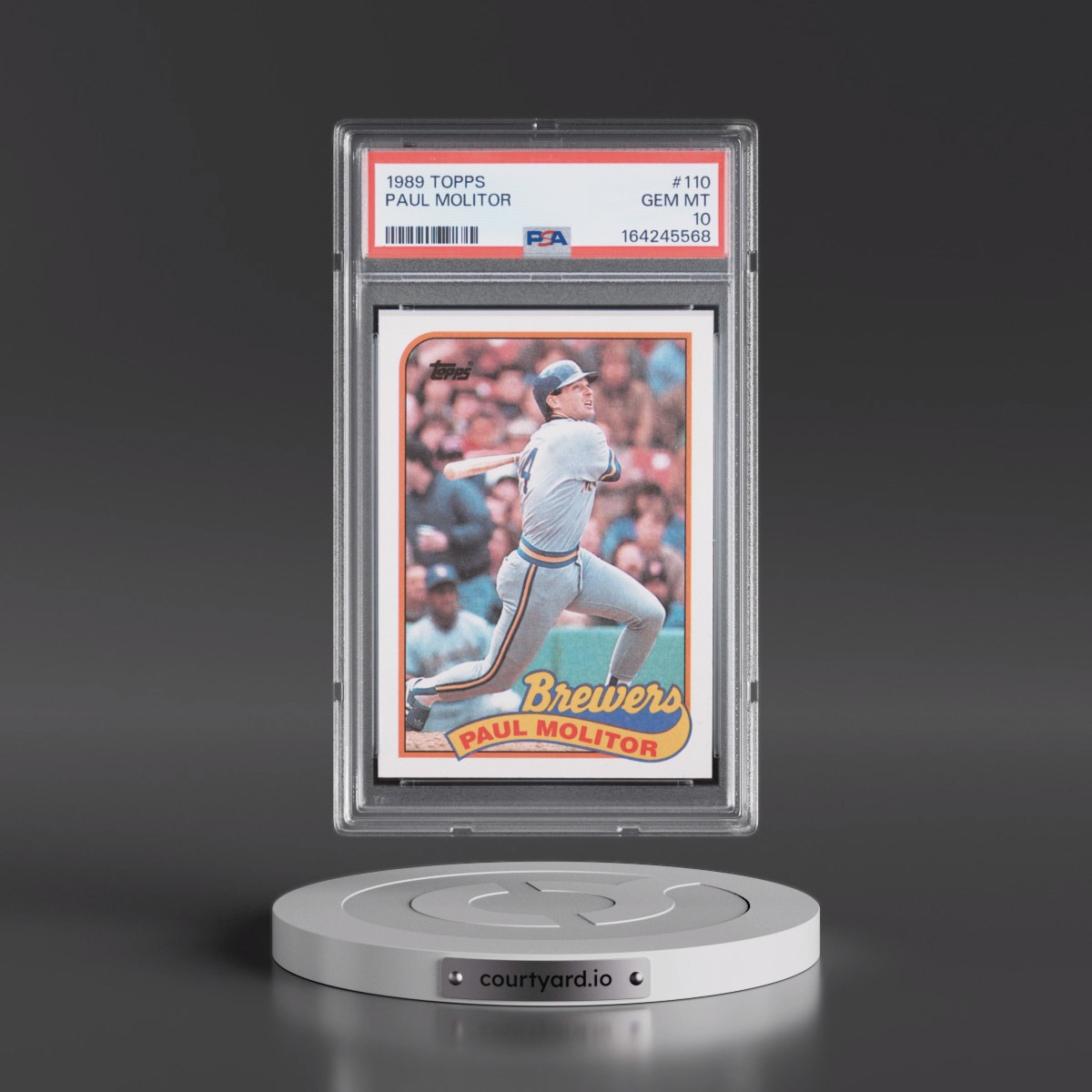1989 Topps #110 Paul Molitor (PSA 10 GEM MINT)