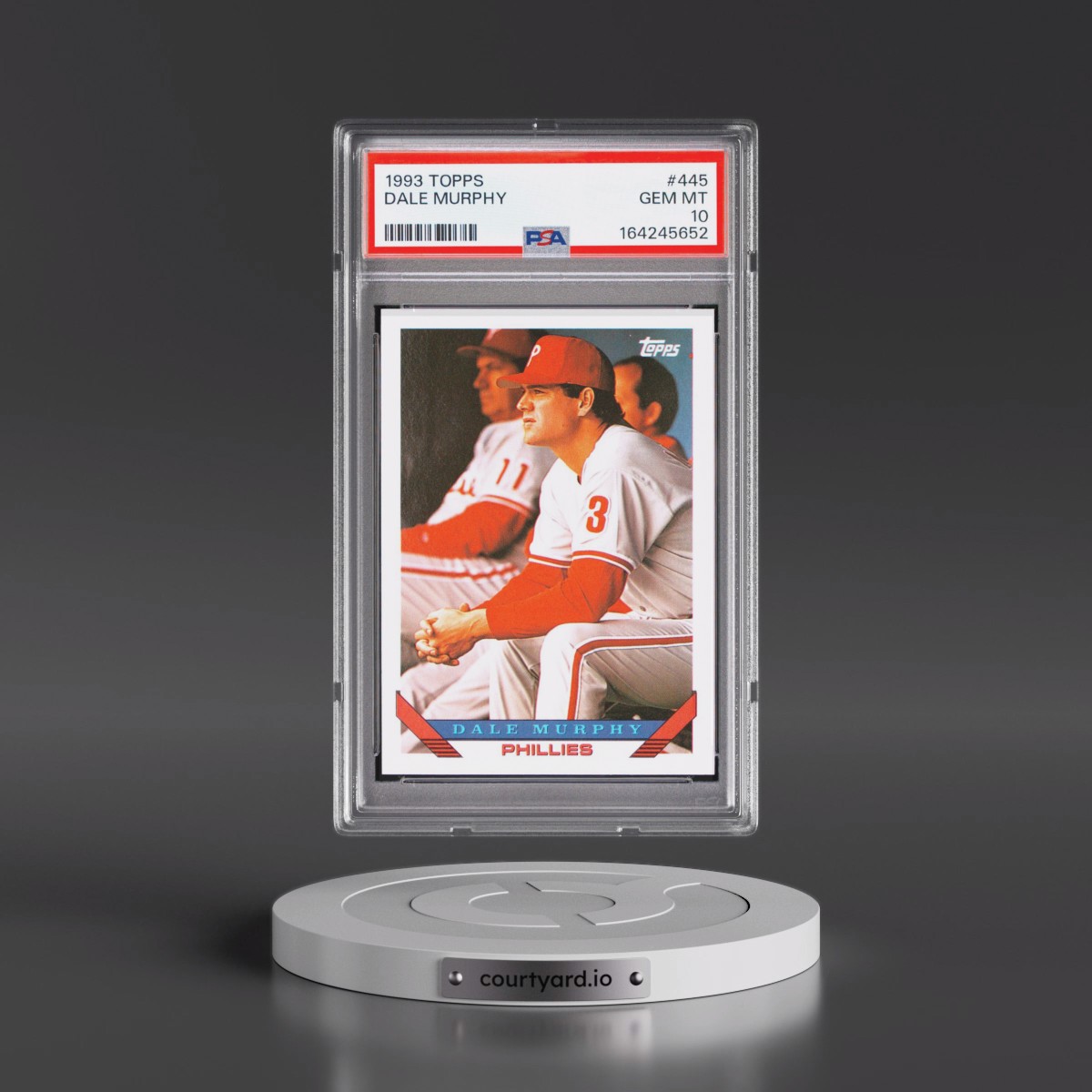 1993 Topps #445 Dale Murphy (PSA 10 GEM MINT)