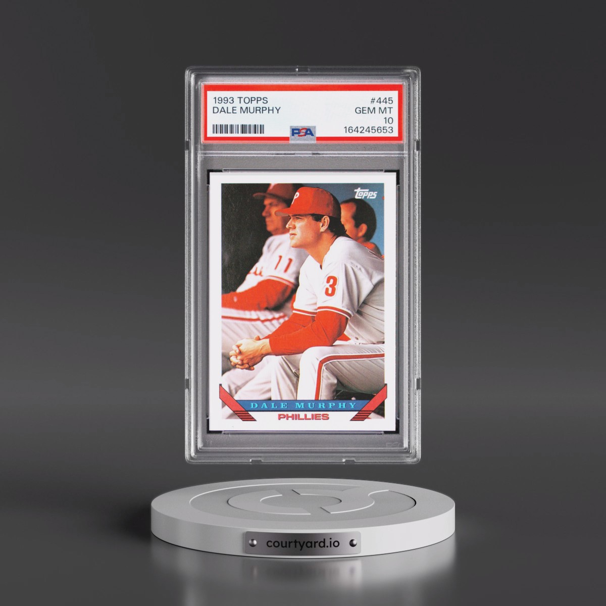 1993 Topps #445 Dale Murphy (PSA 10 GEM MINT)