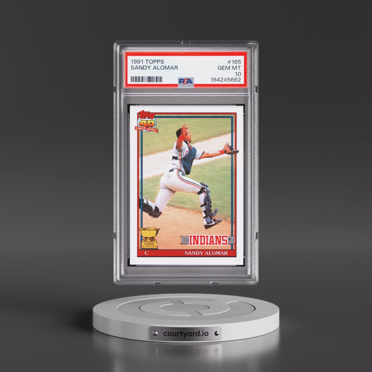 1991 Topps #165 Sandy Alomar (PSA 10 GEM MINT)
