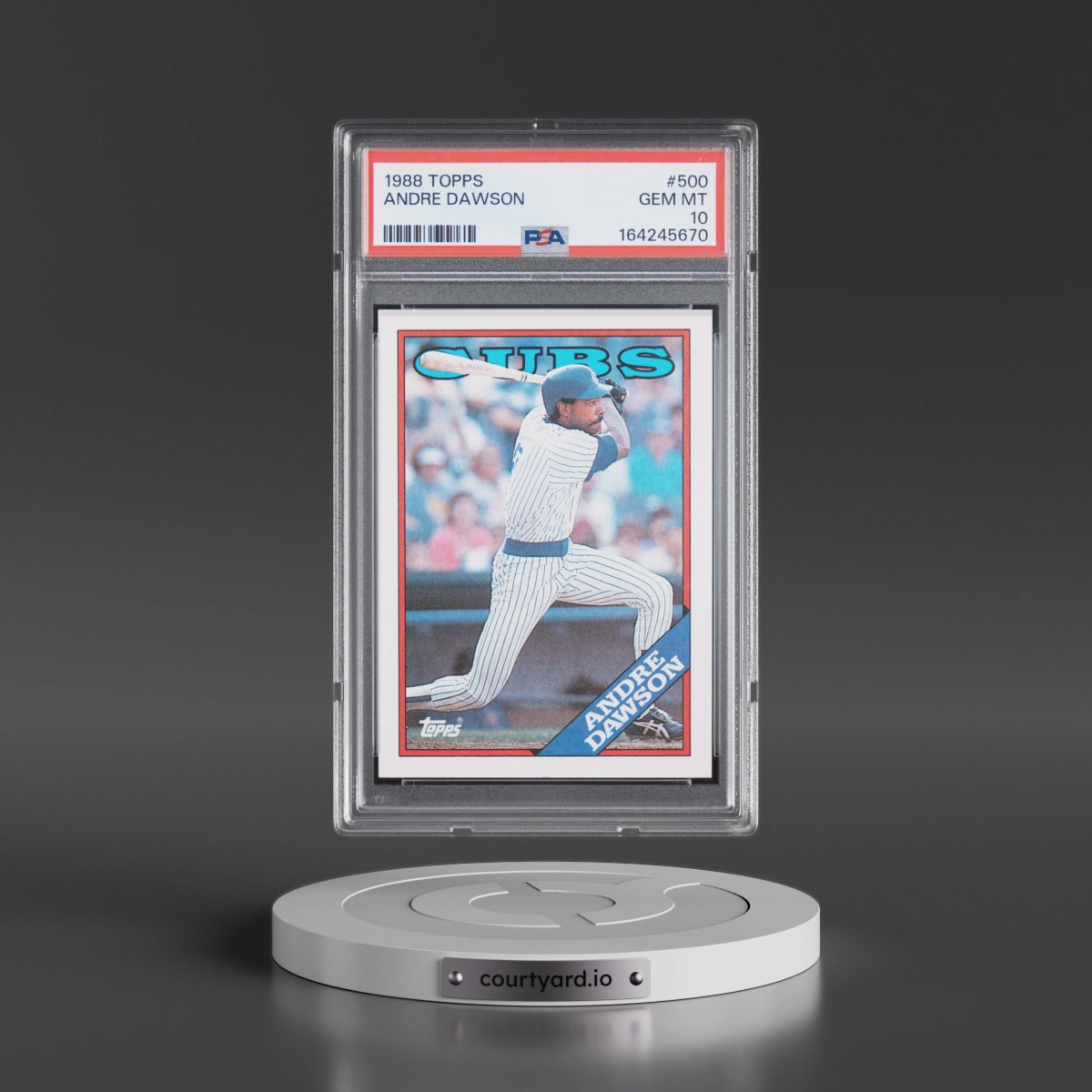 1988 Topps #500 Andre Dawson (PSA 10 GEM MINT)
